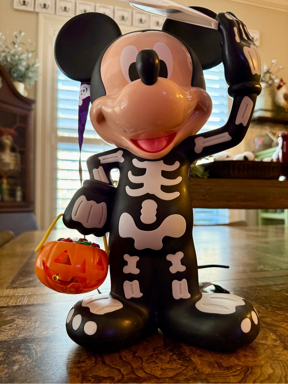 Disney Parks 2023 Mickey Mouse Skeleton Halloween Popcorn Bucket - never used - Picture 2 of 8